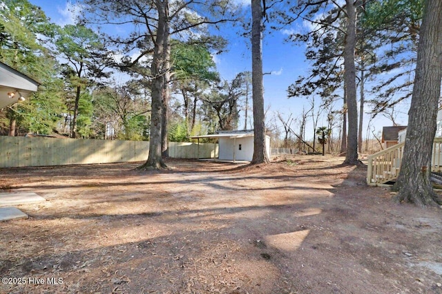 3210 Central Heights Rd, Goldsboro, NC 27534 - view of yard with fence