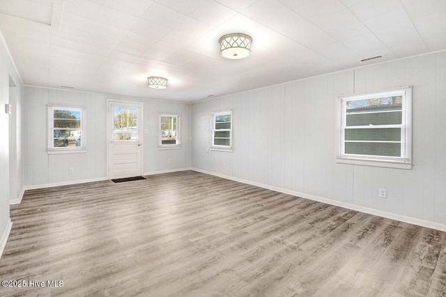 3210 Central Heights Rd, Goldsboro, NC 27534 - empty room with visible vents, baseboards, and wood finished floors