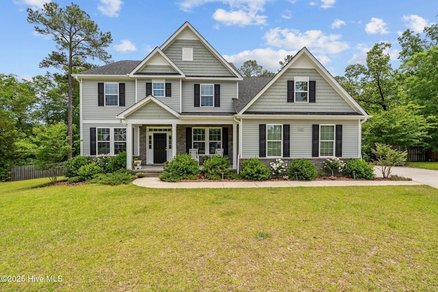 224 Pristine Ct, West End, NC 27376 - view of front of property featuring a porch and roof with shingles