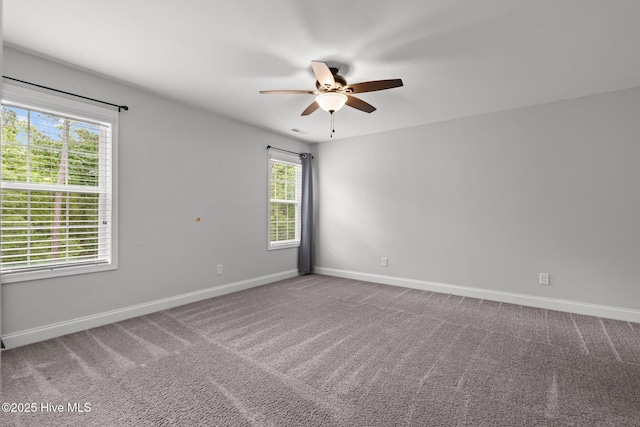 224 Pristine Ct, West End, NC 27376 - carpeted empty room with a ceiling fan and baseboards