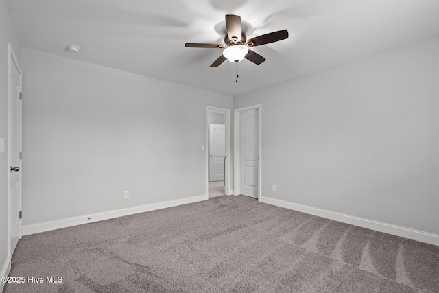 224 Pristine Ct, West End, NC 27376 - unfurnished bedroom with carpet floors, baseboards, and ceiling fan