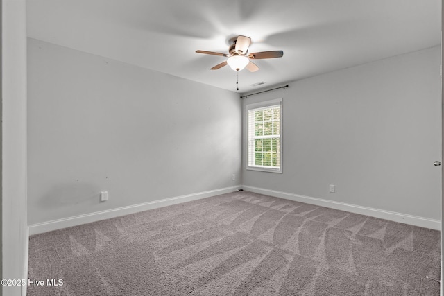 224 Pristine Ct, West End, NC 27376 - carpeted empty room with ceiling fan and baseboards
