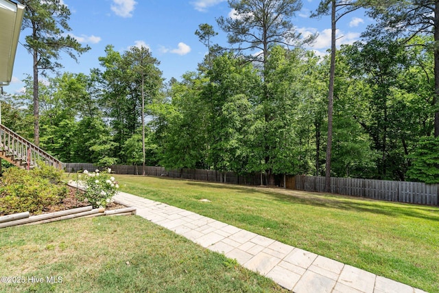 224 Pristine Ct, West End, NC 27376 - view of yard with stairs