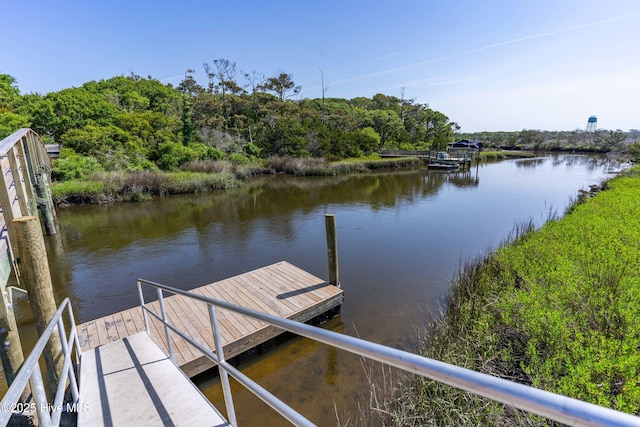 2005 E Oak Island Dr, Oak Island, NC 28465 - dock area featuring a water view