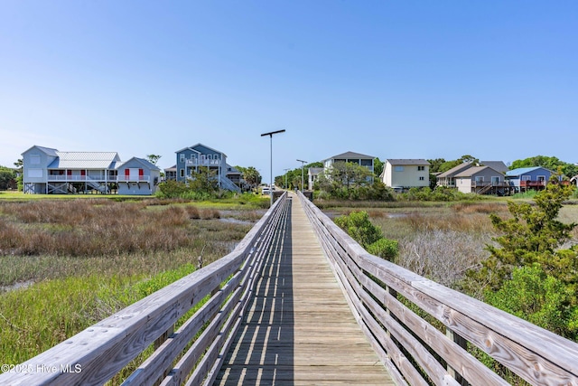 2005 E Oak Island Dr, Oak Island, NC 28465 - dock area with a residential view