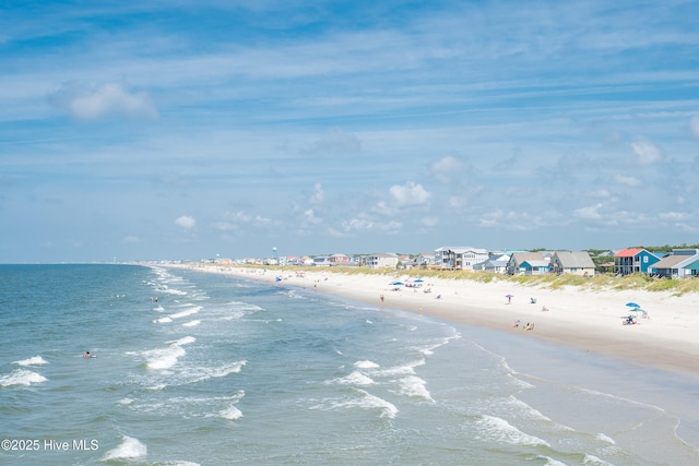 2005 E Oak Island Dr, Oak Island, NC 28465 - property view of water featuring a view of the beach