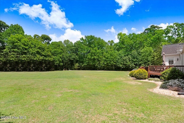 1171 Airport Rd, Pikeville, NC 27863 - view of yard with a deck