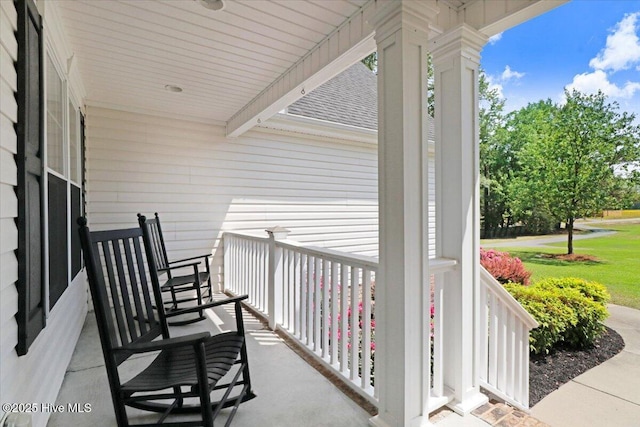 1171 Airport Rd, Pikeville, NC 27863 - view of patio with covered porch
