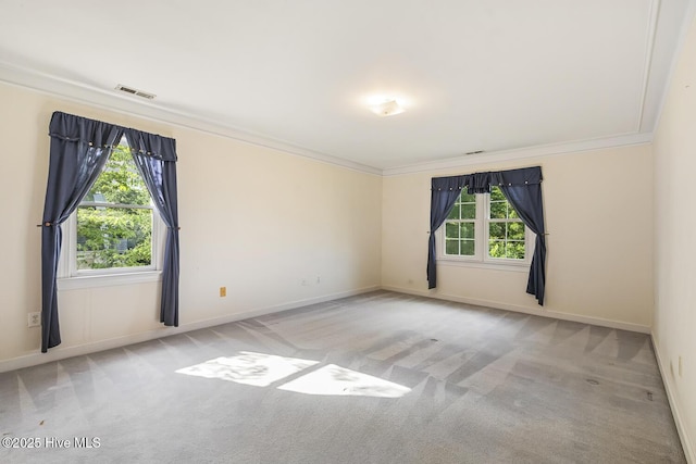 1601 Castalia Dr, Cary, NC 27513 - unfurnished room featuring carpet floors, ornamental molding, and baseboards