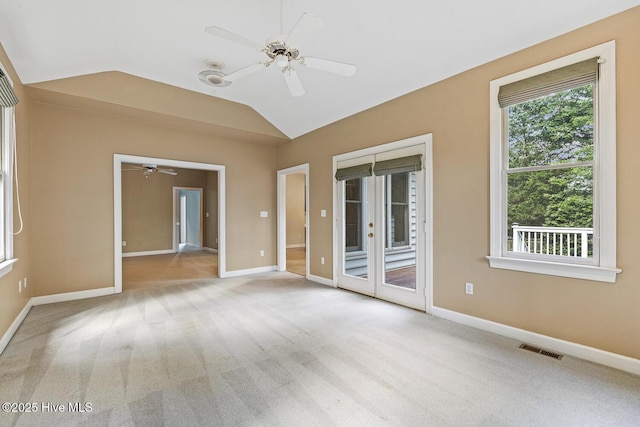 1601 Castalia Dr, Cary, NC 27513 - unfurnished sunroom with french doors and lofted ceiling