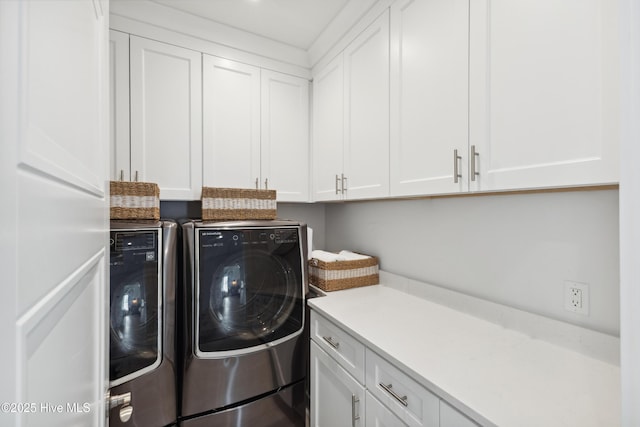 729 Waterstone Dr, Wilmington, NC 28411 - laundry area with washing machine and dryer and cabinet space