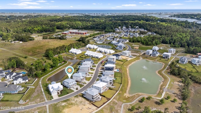729 Waterstone Dr, Wilmington, NC 28411 - aerial overview of property's location featuring a large body of water and nearby suburban area
