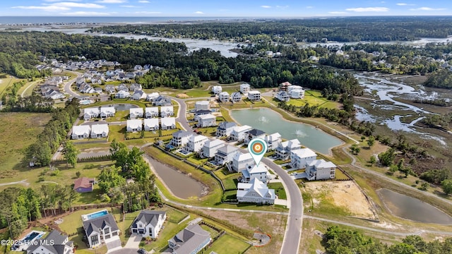 729 Waterstone Dr, Wilmington, NC 28411 - aerial overview of property's location featuring a nearby body of water and nearby suburban area