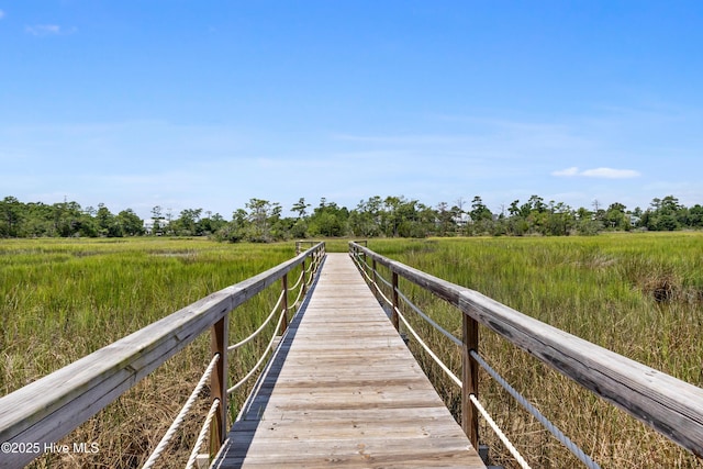 729 Waterstone Dr, Wilmington, NC 28411 - dock area featuring a rural view