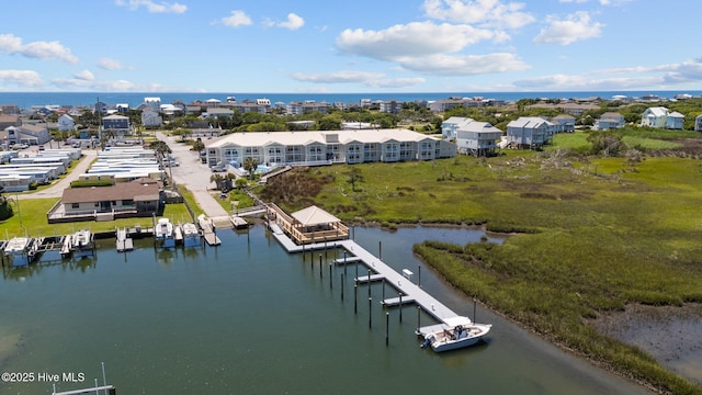 602 W Fort Macon Rd Unit 135, Atlantic Beach, NC 28512 - drone / aerial view with a water view