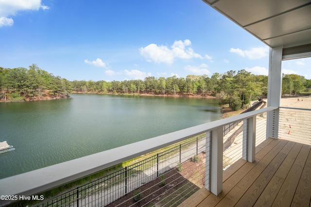 2652 Alvernia Dr, Castle Hayne, NC 28429 - wooden terrace with a water view and a view of trees