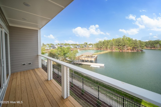 2652 Alvernia Dr, Castle Hayne, NC 28429 - balcony with a water view