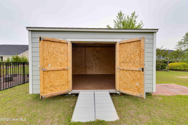 5225 National Garden Trl, Winnabow, NC 28479 - view of shed with fence
