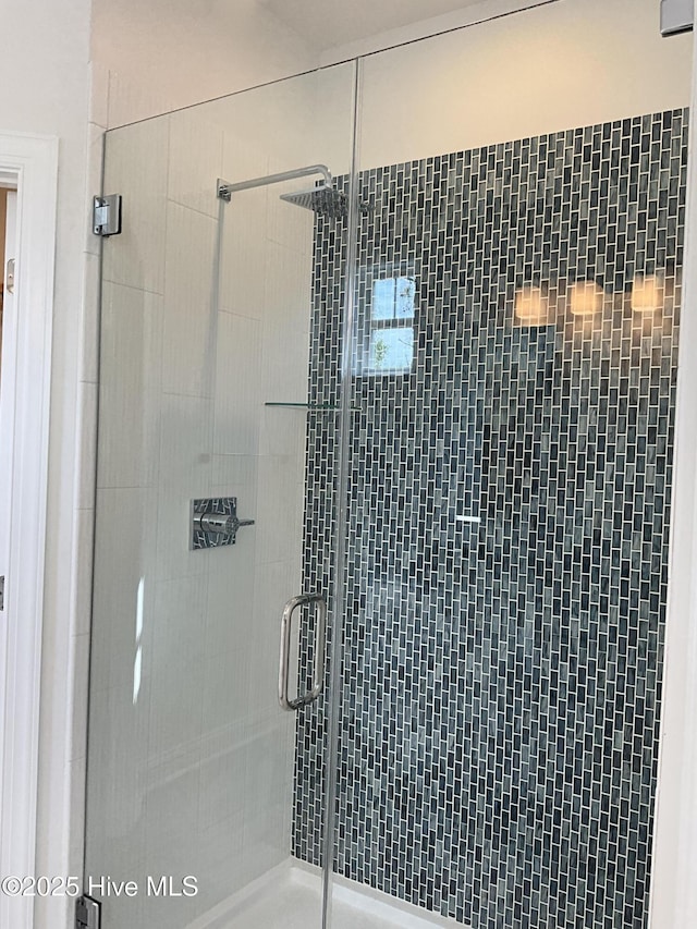full bathroom with a stall shower