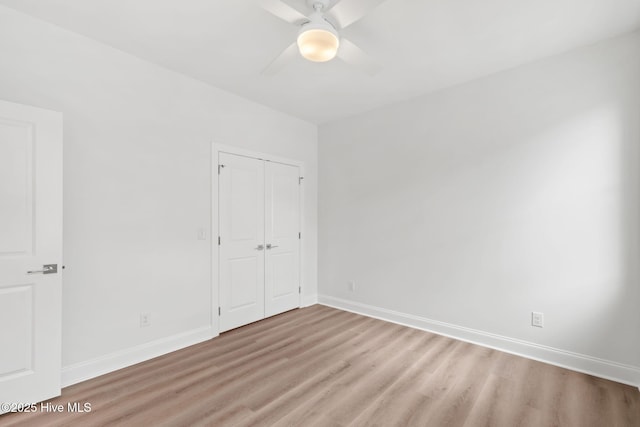 226 NE 64th St, Oak Island, NC 28465 - empty room featuring light wood-style floors, ceiling fan, and baseboards
