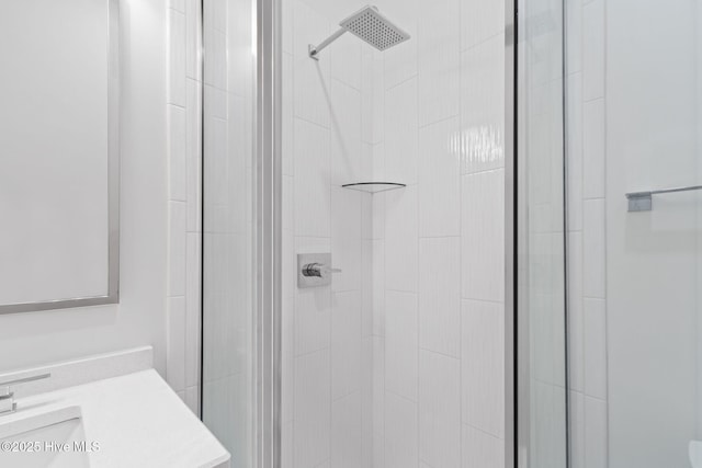 226 NE 64th St, Oak Island, NC 28465 - bathroom with a shower stall and vanity