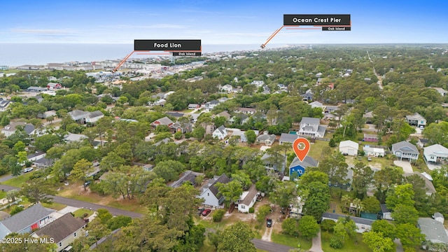 226 NE 64th St, Oak Island, NC 28465 - aerial view of property's location featuring nearby suburban area