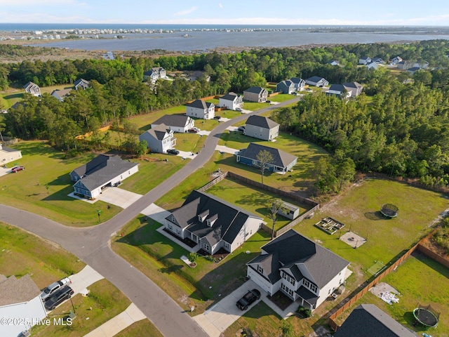 bird's eye view with a residential view