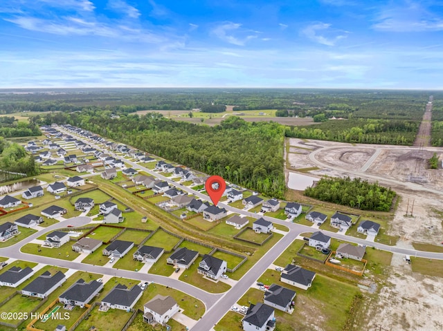 birds eye view of property featuring a residential view