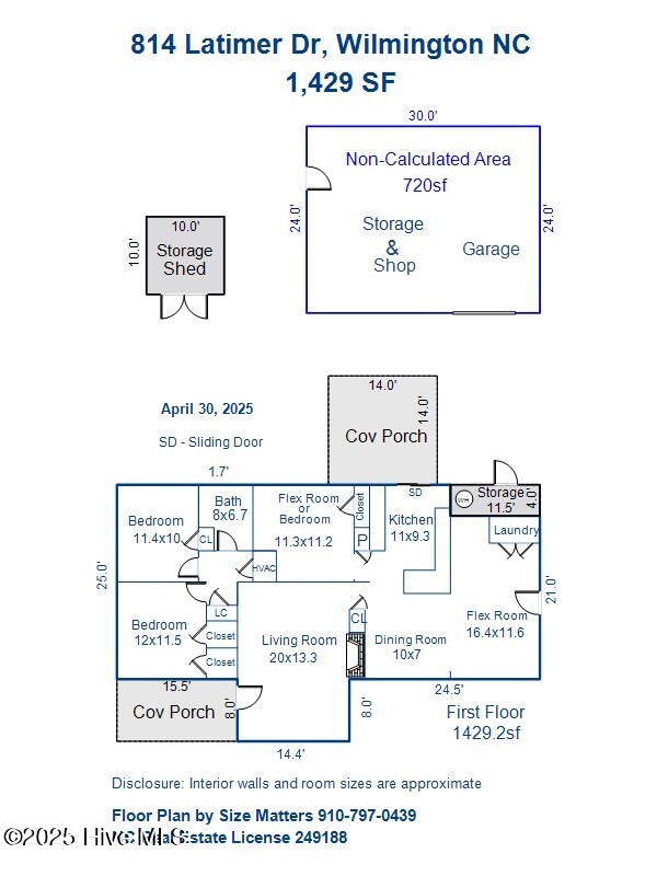 814 Latimer Dr, Wilmington, NC 28403 - floor plan / room layout