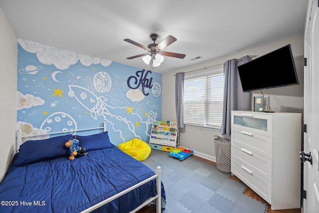 220 Rustic Field Dr, Goldsboro, NC 27530 - bedroom with baseboards and a ceiling fan