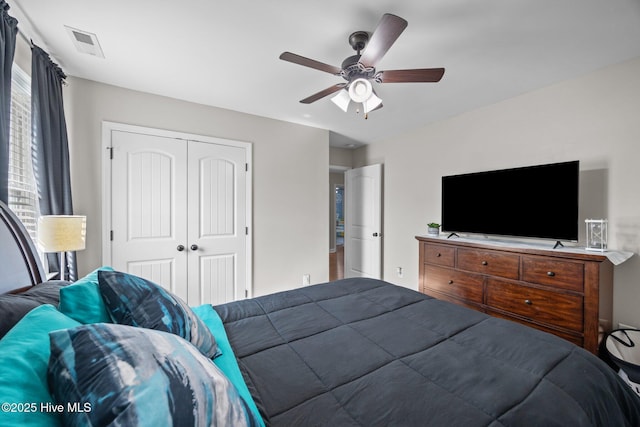 220 Rustic Field Dr, Goldsboro, NC 27530 - bedroom with a closet and ceiling fan