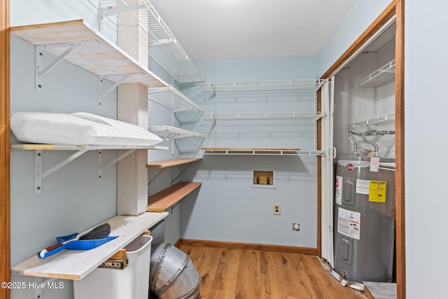 interior space featuring electric water heater