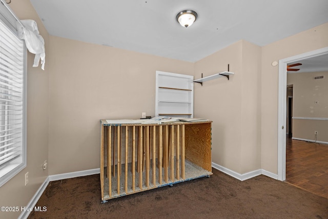 107 Palmetta Dr, Newport, NC 28570 - interior space with visible vents, carpet flooring, and baseboards