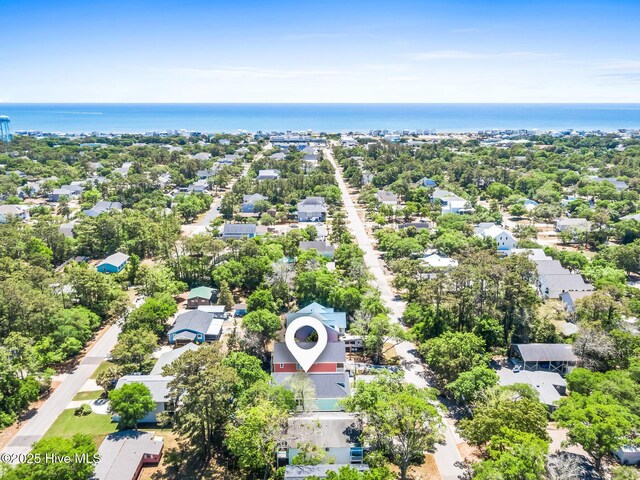 322 NE 50th St, Oak Island, NC 28465 - drone / aerial view featuring a residential view and a water view