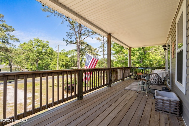 view of deck