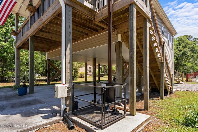 surrounding community with stairs