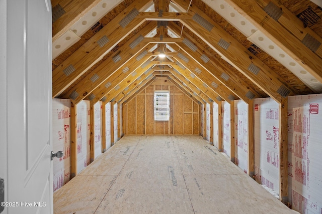 view of attic