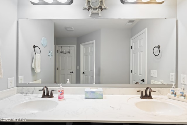 743 Heather Glen Ln, Calabash, NC 28467 - bathroom with visible vents and vanity