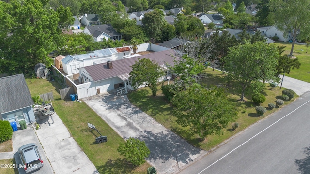 drone / aerial view with a residential view