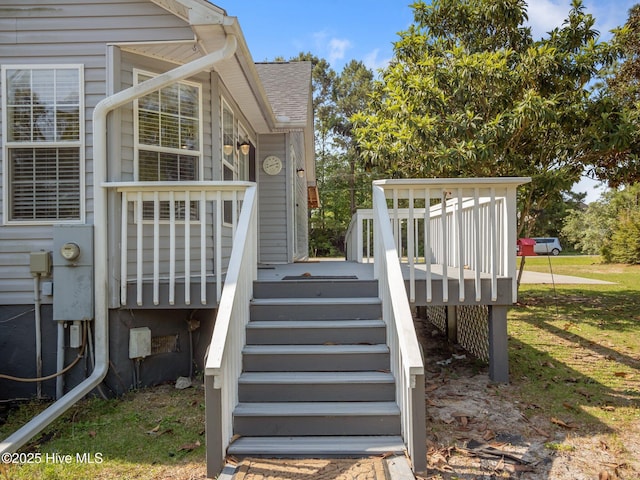 305 Cottontail Run, Newport, NC 28570 - exterior space featuring stairs