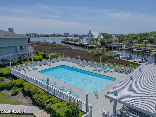 109 Teakwood Dr Unit 802, Carolina Beach, NC 28428 - community pool featuring a water view