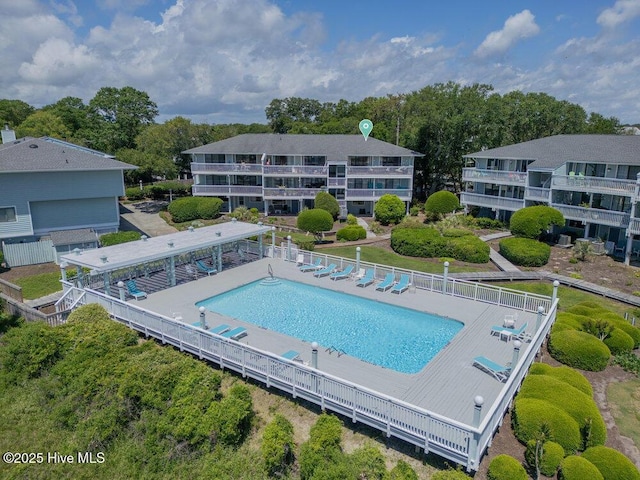 109 Teakwood Dr Unit 802, Carolina Beach, NC 28428 - community pool featuring view of scattered trees