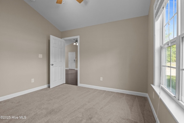 308 E Ashe St, Burgaw, NC 28425 - spare room featuring carpet flooring, a wealth of natural light, and ceiling fan