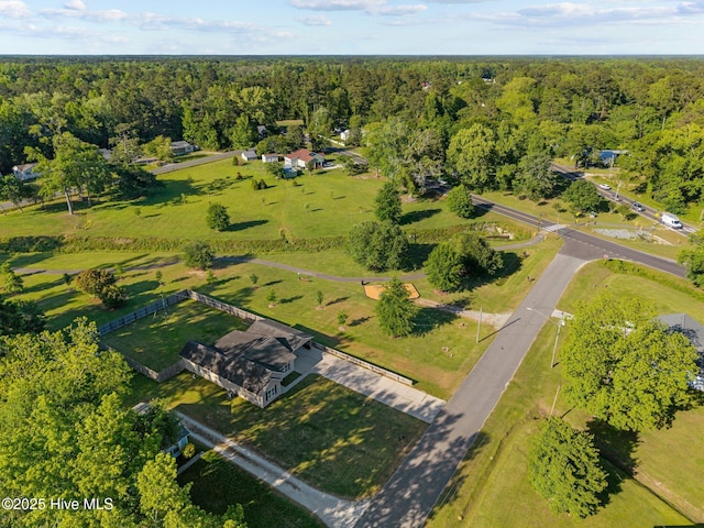 308 E Ashe St, Burgaw, NC 28425 - aerial view featuring a forest view