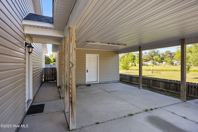 308 E Ashe St, Burgaw, NC 28425 - view of patio / terrace featuring fence