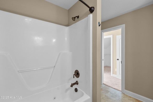 2202 Sweet Bay Dr Unit B, Greenville, NC 27834 - full bath featuring bathing tub / shower combination and baseboards