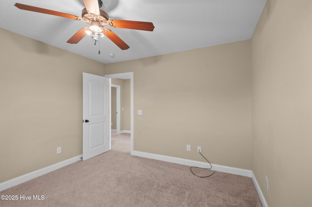 2202 Sweet Bay Dr Unit B, Greenville, NC 27834 - empty room featuring carpet, a ceiling fan, and baseboards