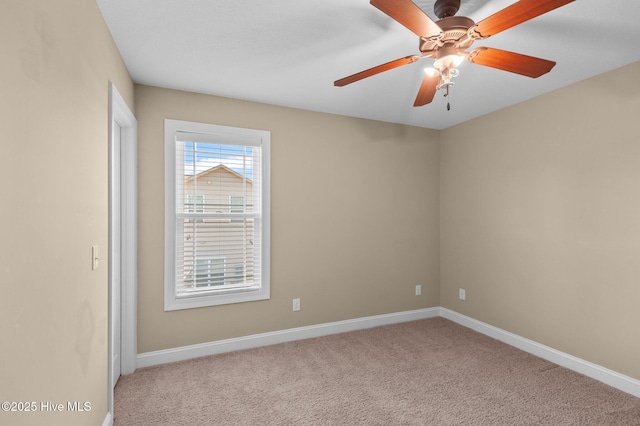 2202 Sweet Bay Dr Unit B, Greenville, NC 27834 - carpeted spare room with baseboards and ceiling fan