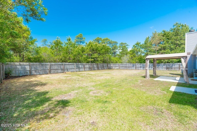 189 Queens Haven Rd, Hubert, NC 28539 - view of yard featuring a patio area and a fenced backyard