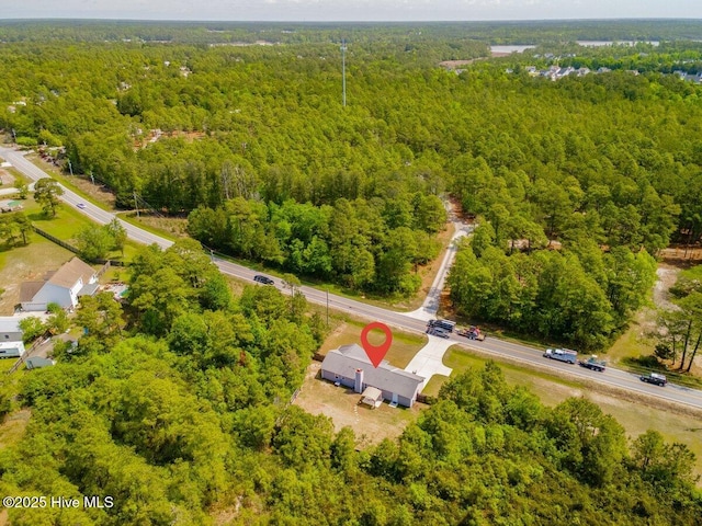 189 Queens Haven Rd, Hubert, NC 28539 - aerial view with a forest view
